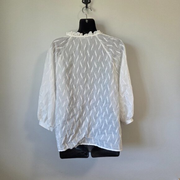 Zara flowy sheer blouse - Picture 2 of 4